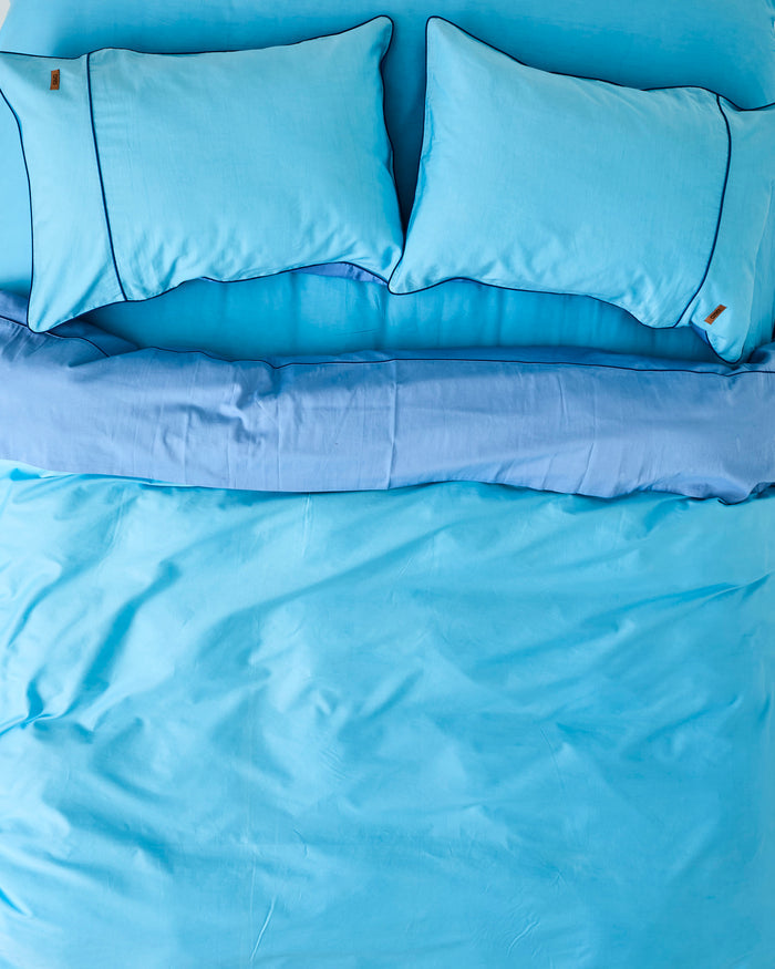 Glow In Blue Bamboo Cotton Pillowcases