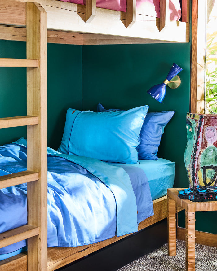 Glow In Blue Bamboo Cotton Pillowcases