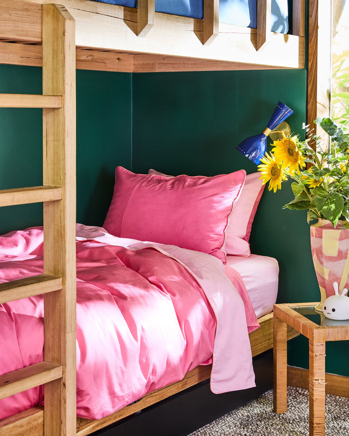 Glow In Pink Bamboo Cotton Pillowcases