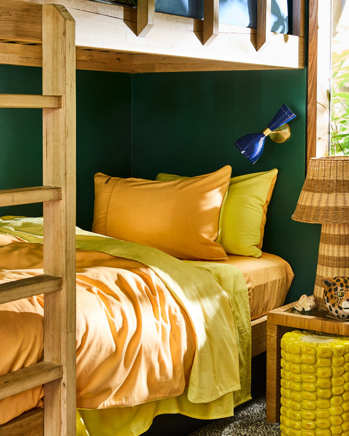 Glow In Yellow Bamboo Cotton Pillowcases