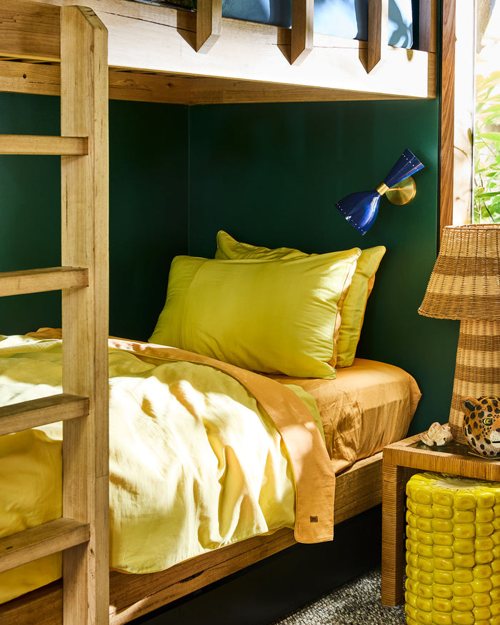 Glow In Yellow Bamboo Cotton Pillowcases