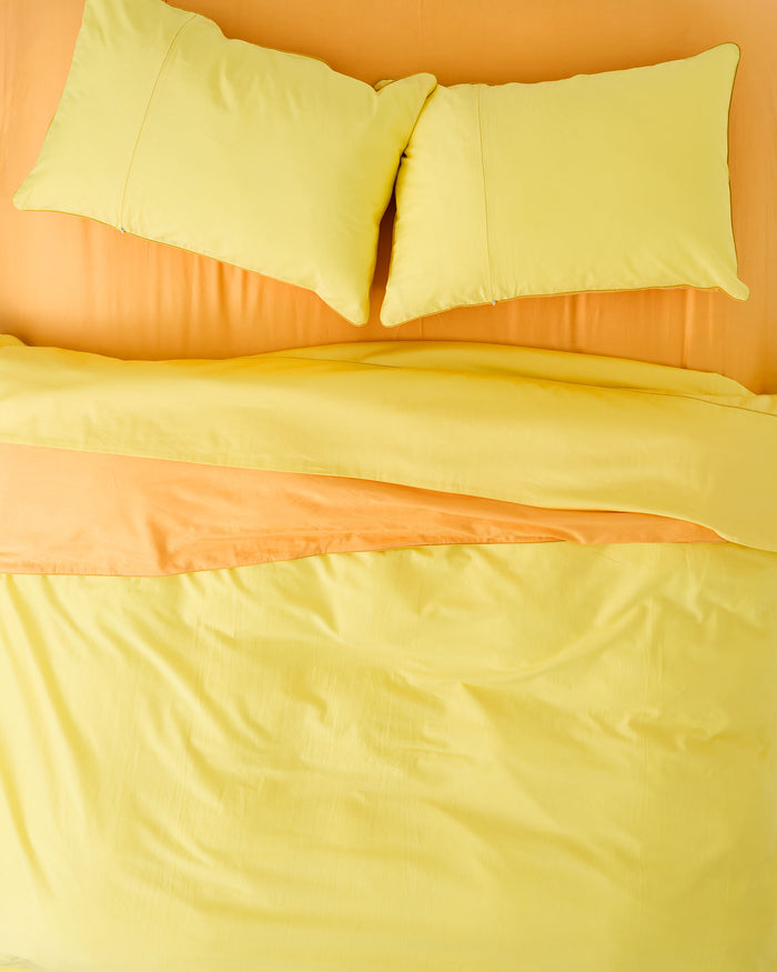 Glow In Yellow Bamboo Cotton Pillowcases