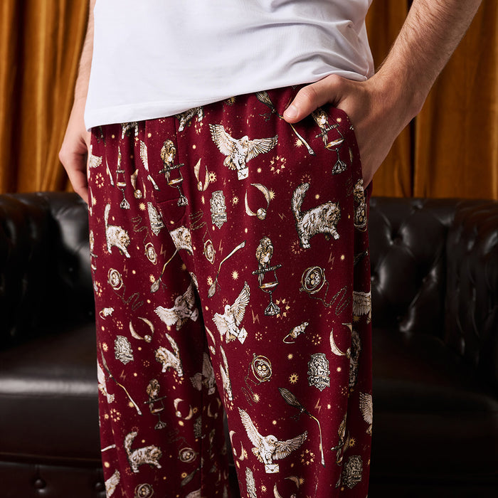 Gryffindor House Men's French Terry Relaxed Pants