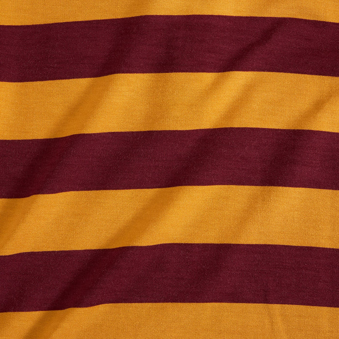 Gryffindor House Stripe Men's French Terry Polo Shirt