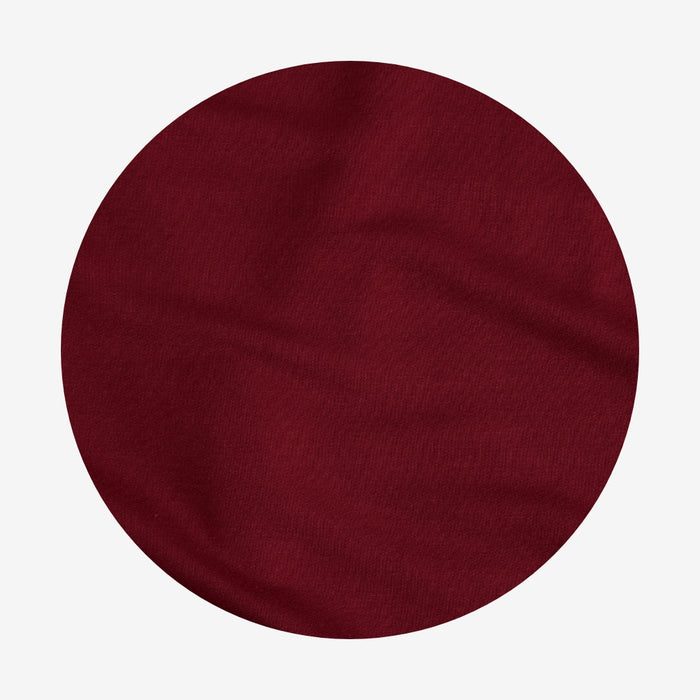 Solid burgundy color swatch on a white background