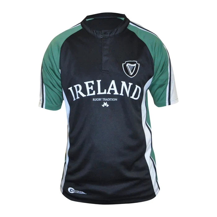 Guinness Croker Brand Navy and Green Rugby Jersey