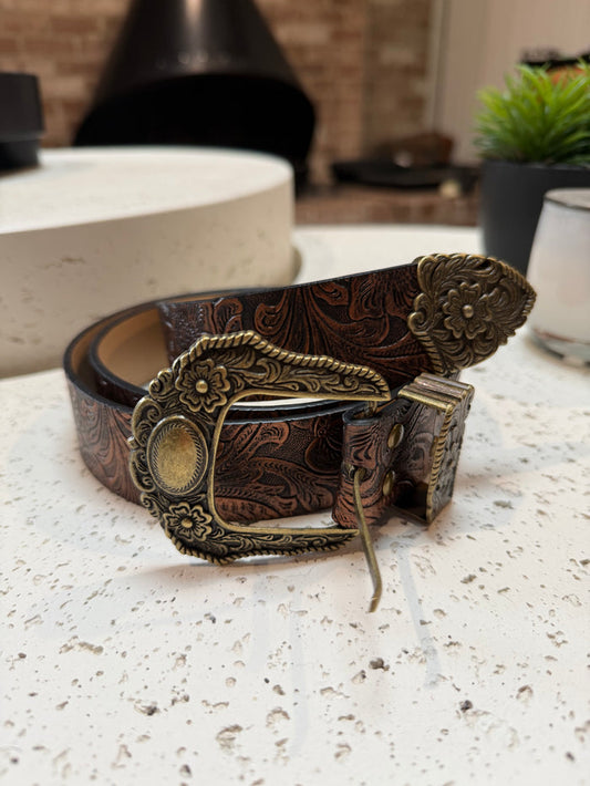 Gunner Western Belt - Bronze