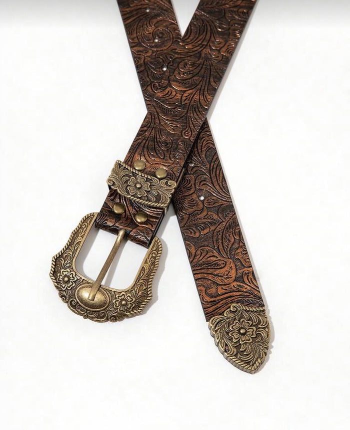 Gunner Western Belt - Bronze