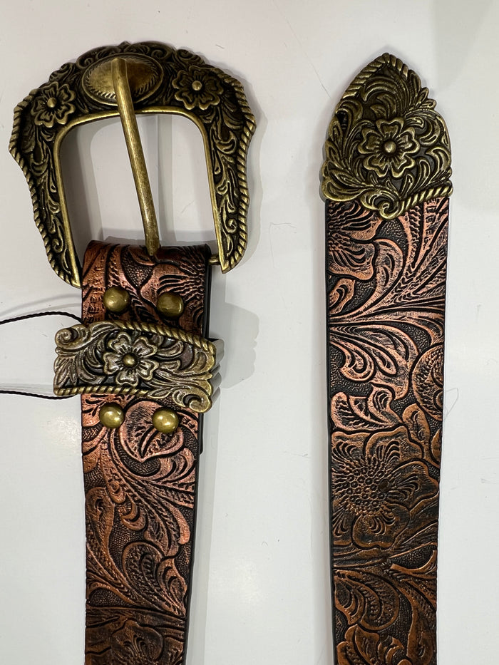 Gunner Western Belt - Bronze