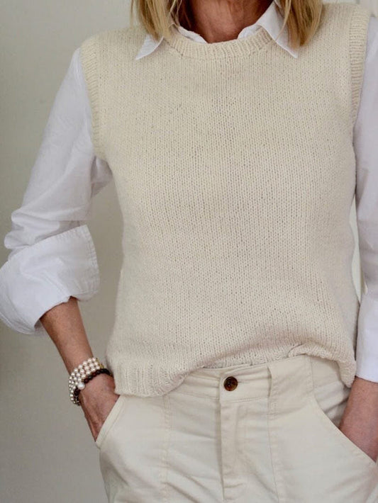 Hello Friend Vest by Leslie Friend, knitting pattern