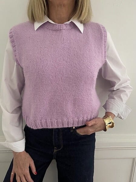Hello Friend Vest by Leslie Friend, knitting pattern