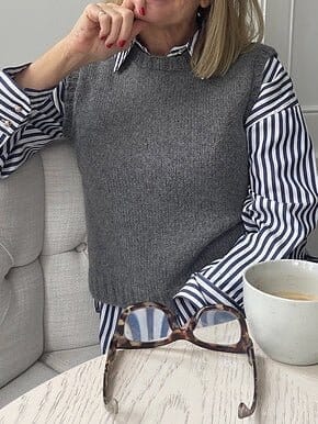 Hello Friend Vest by Leslie Friend, No 1 knitting kit