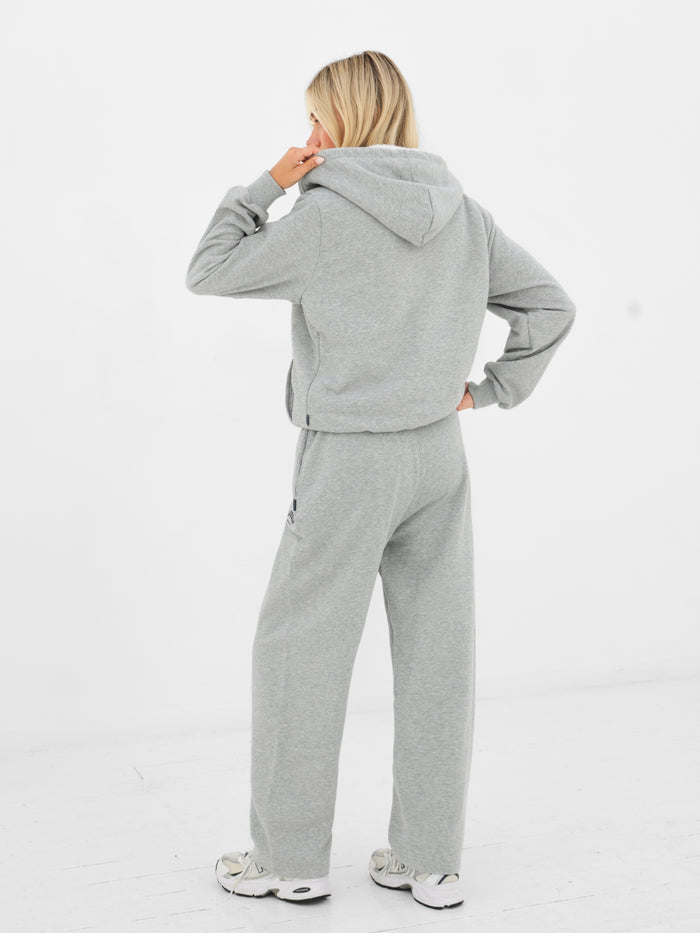 Heritage Full Zip Hoodie - Marl Grey