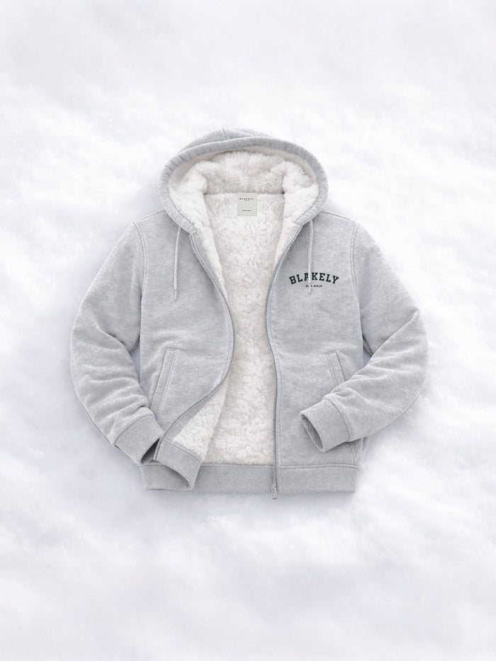 Heritage Full Zip Hoodie - Marl Grey