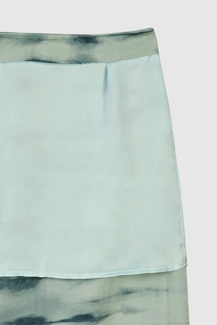 Orolay-High Waist Casual Pencil Skirt-#color_Green Wave