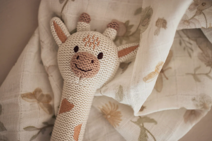 Hochet en tricot | Girafe