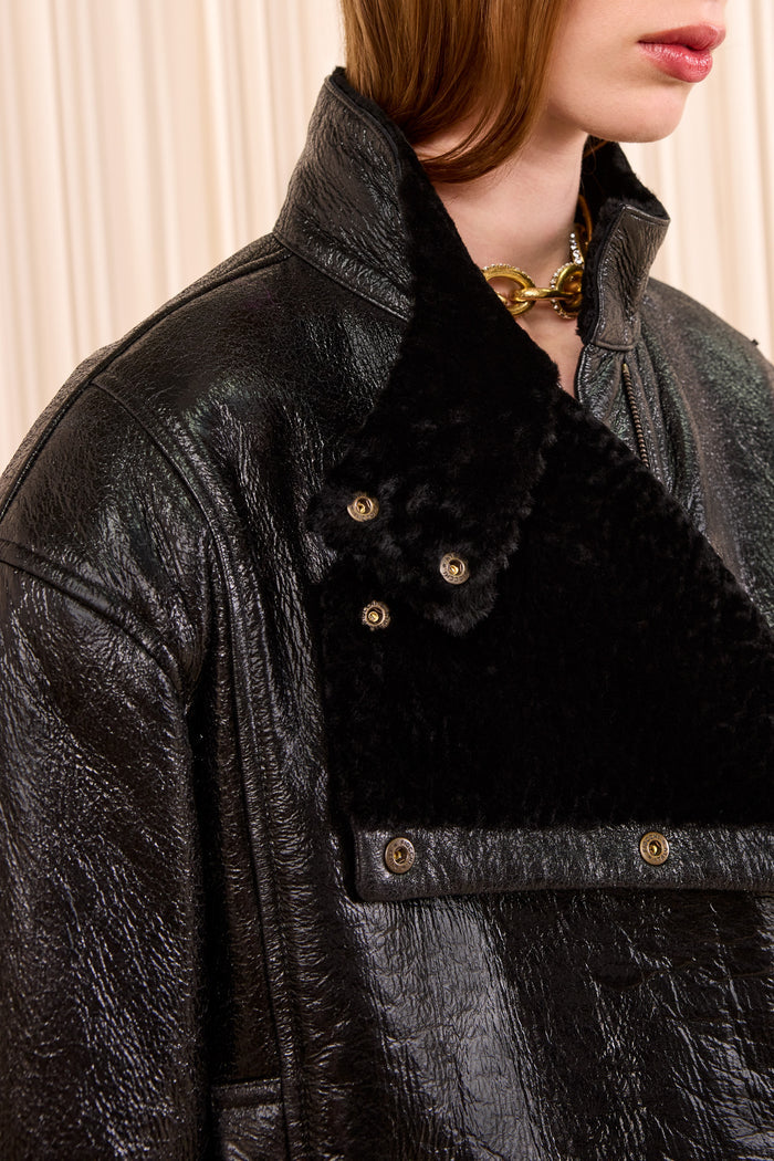 Honora Leather Jacket - Noir