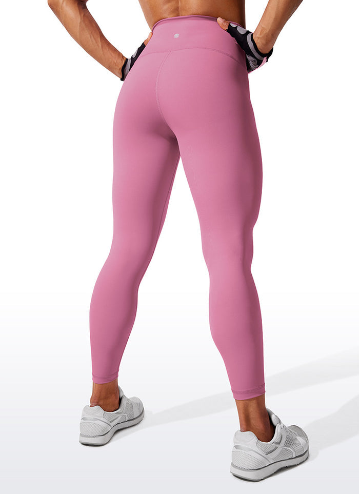 CRZ YOGA Women's Train High Rise Hugged Feel Compression Leggings 25'' Velvet Dust