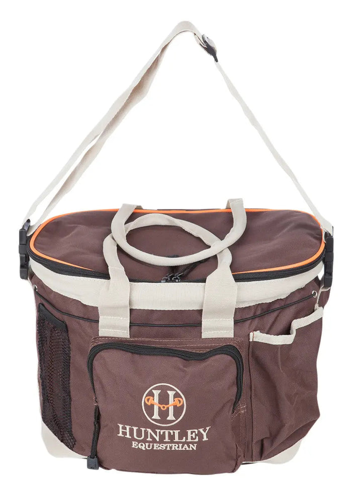 Huntley Equestrian - Huntley Equestrian Deluxe Grooming Bag, Brown - Brown