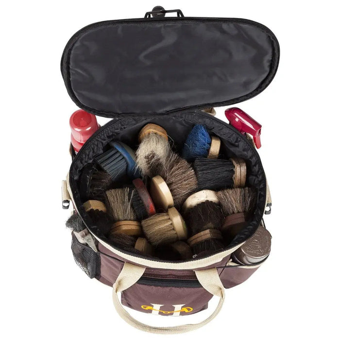 Huntley Equestrian - Huntley Equestrian Deluxe Grooming Bag, Brown - Brown