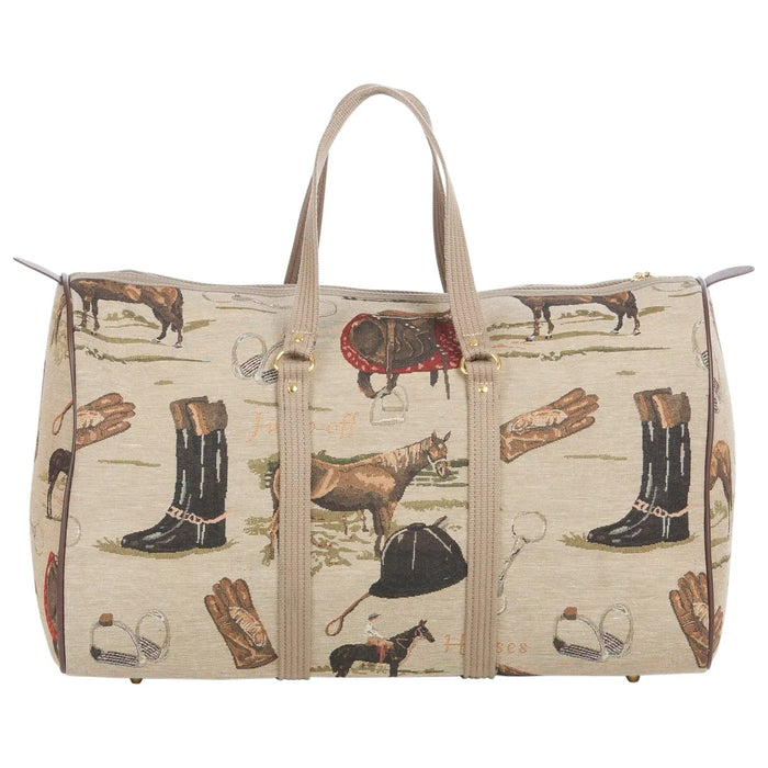 Huntley Equestrian - Huntley Equestrian Tapestry Duffle Bag-English Design - English Design