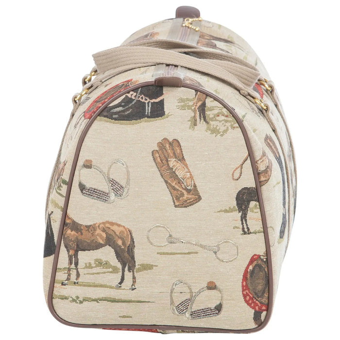 Huntley Equestrian - Huntley Equestrian Tapestry Duffle Bag-English Design - English Design - View 3