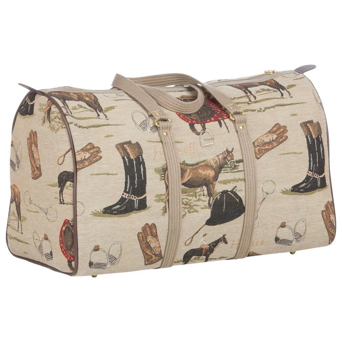 Huntley Equestrian - Huntley Equestrian Tapestry Duffle Bag-English Design - English Design - View 4