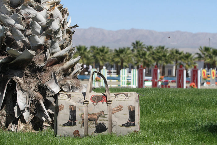 Huntley Equestrian - Huntley Equestrian Tapestry Duffle Bag-English Design - English Design - View 6
