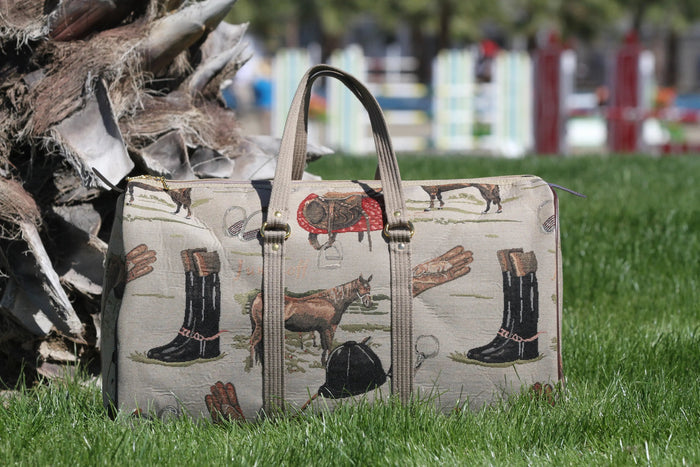 Huntley Equestrian - Huntley Equestrian Tapestry Duffle Bag-English Design - English Design - View 7