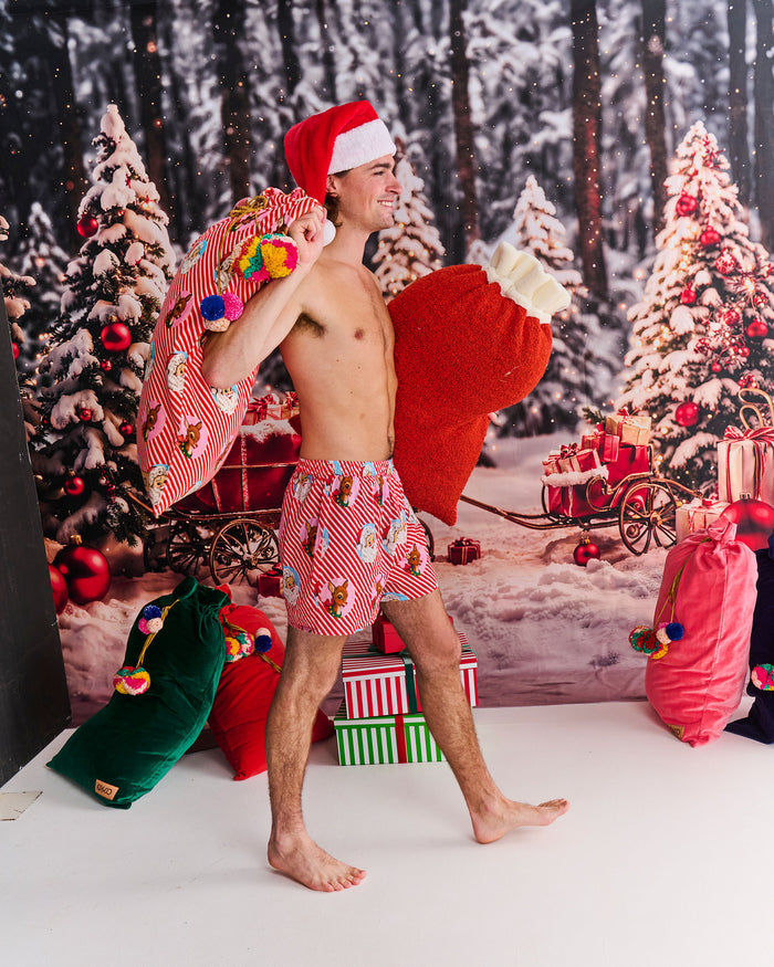 I Love Christmas Spot Men's Organic Cotton Pyjama Short