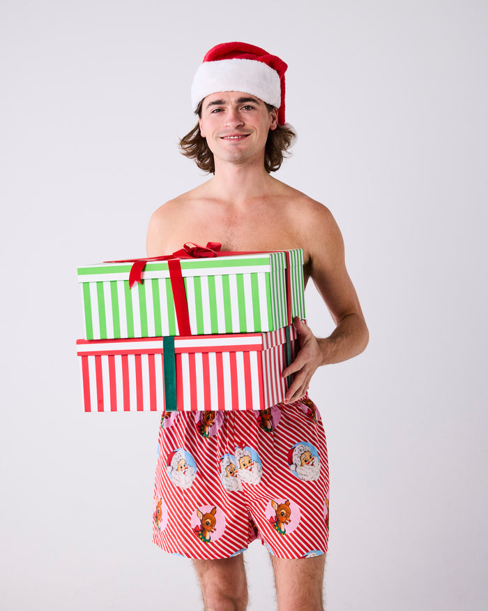 I Love Christmas Spot Men's Organic Cotton Pyjama Short