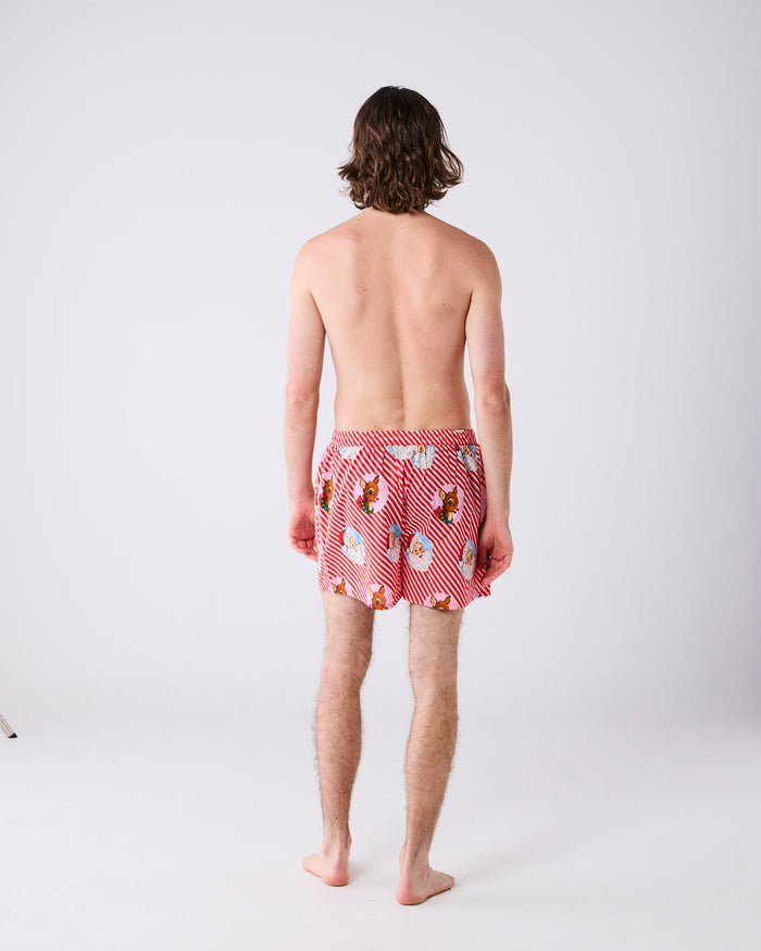 I Love Christmas Spot Men's Organic Cotton Pyjama Short