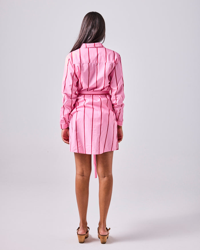 Iced Vovo Stripe Adult Sicilian Shirt Dress