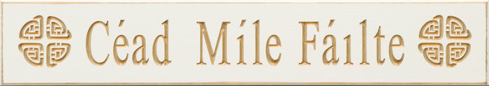 Cead Mile Failte (white knot)