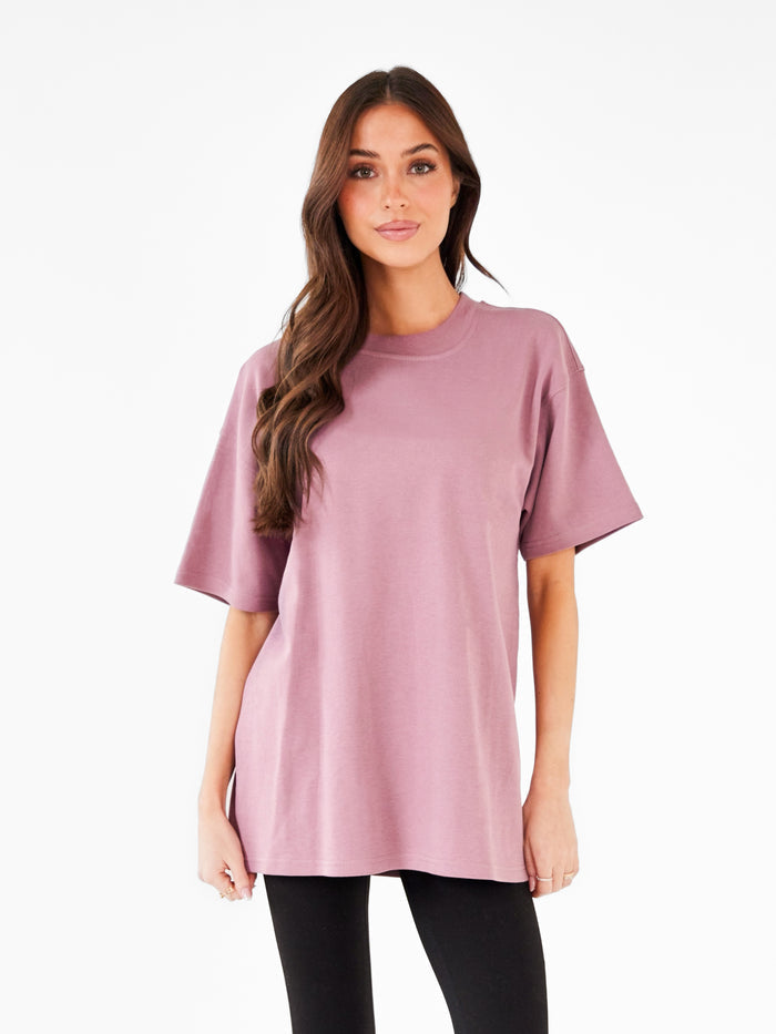 Isabel Oversized T-Shirt - Dusty Rose