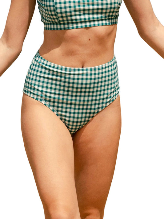 Juniper Gingham High-Waist Bottom