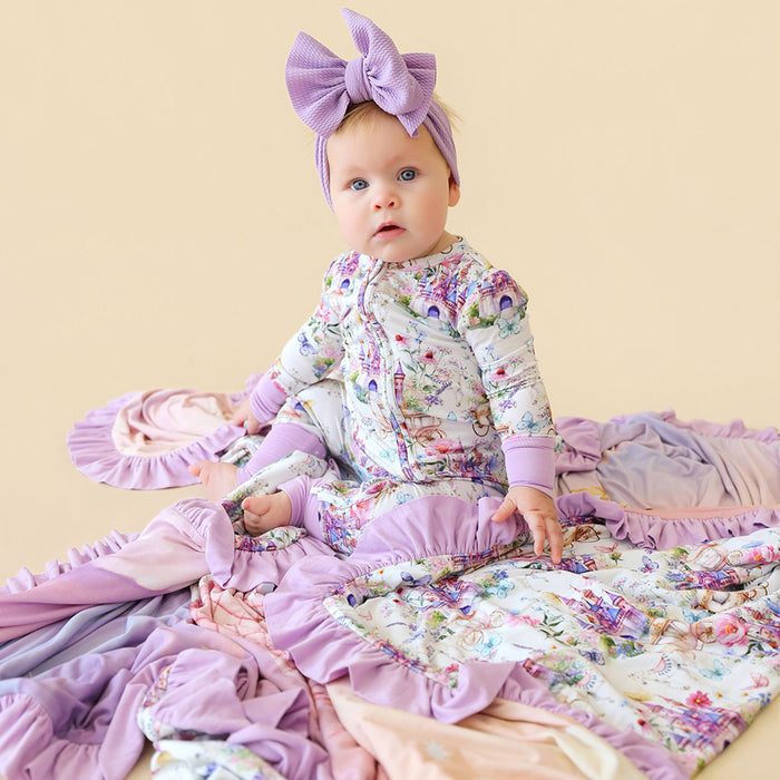 Katrina & Skyler Ruffled Luxe Patoo® Blanket