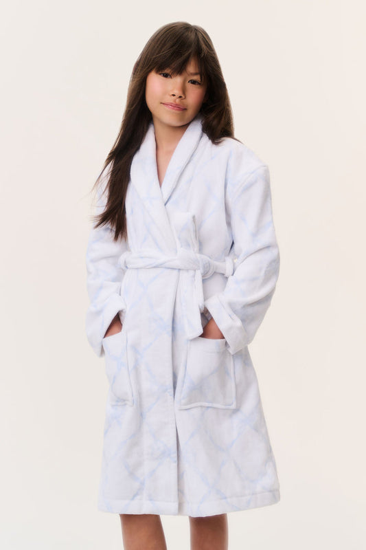 Kids Cotton Bath Robe - BLUE SWEETHEART