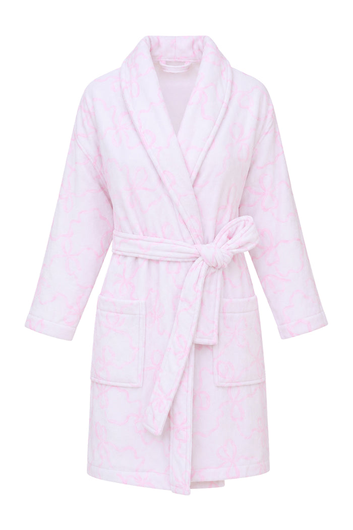Kids Cotton Bath Robe - PINK BONNET