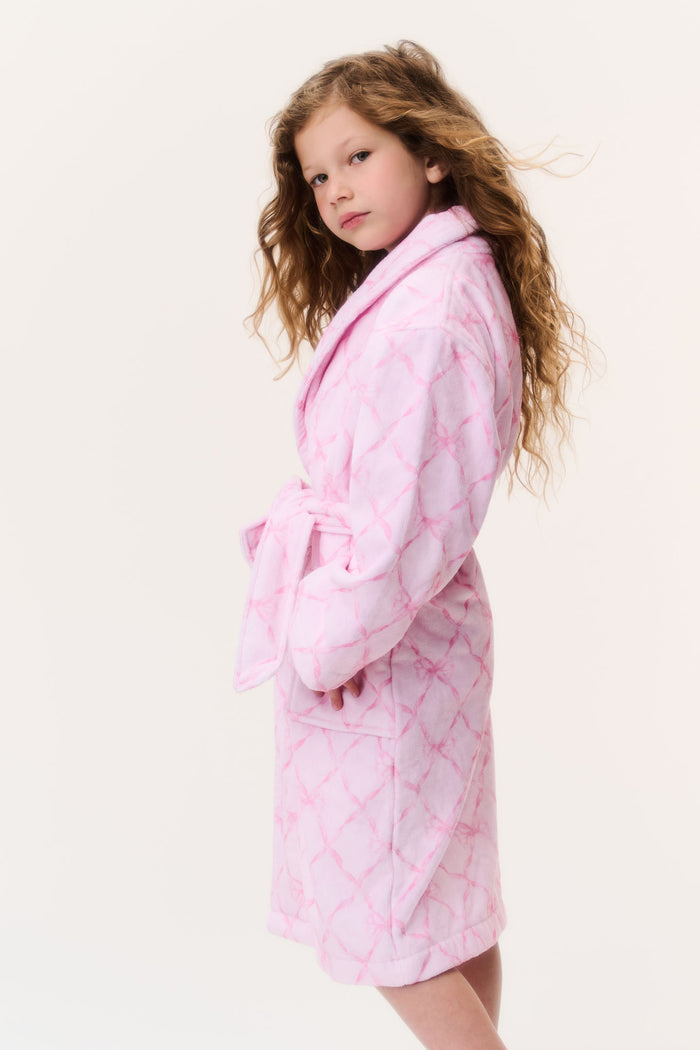 Kids Cotton Bath Robe - PINK SWEETHEART
