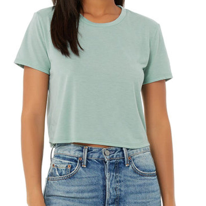 Ladies' Flowy Cropped T-Shirt