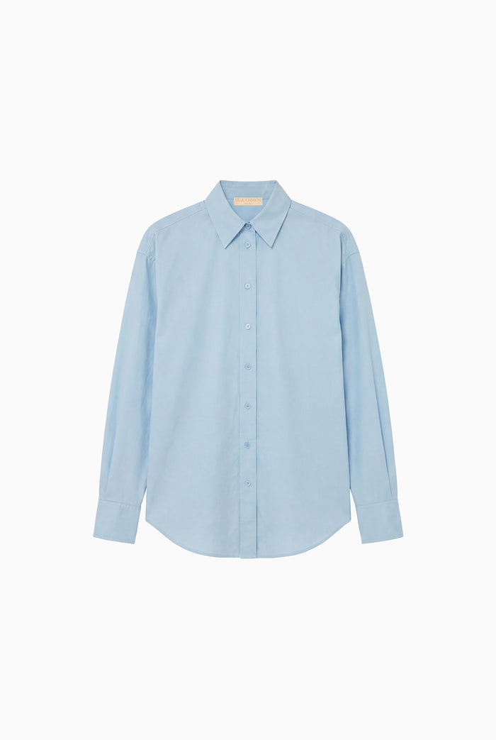 Laia Long Sleeve Cotton Blouse - Heron