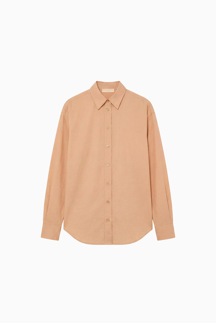 Laia Long Sleeve Cotton Blouse - Powder