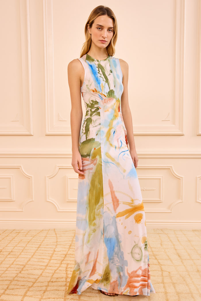 Helen Frankenthaler Inspired Designer Dress - Front Portrait | Ulla Johnson