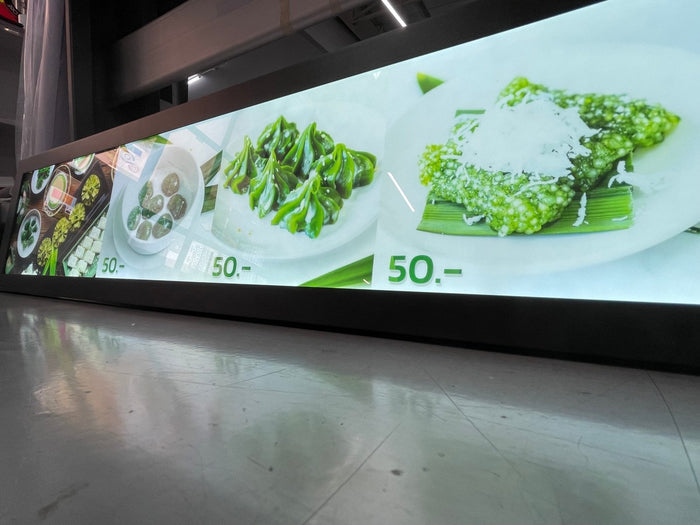 ป้ายไฟ LED Slim Lightbox ป้ายกรอบไฟแบบบาง ดีไซน์ทันสมัย สว่างคมชัด เหมาะสำหรับป้ายโฆษณา หน้าร้าน และงานโปรโมชัน