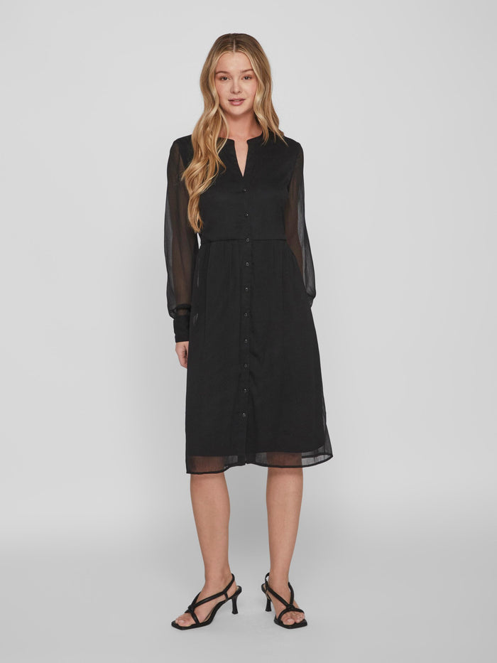 LIA MIDI DRESS (BLACK)