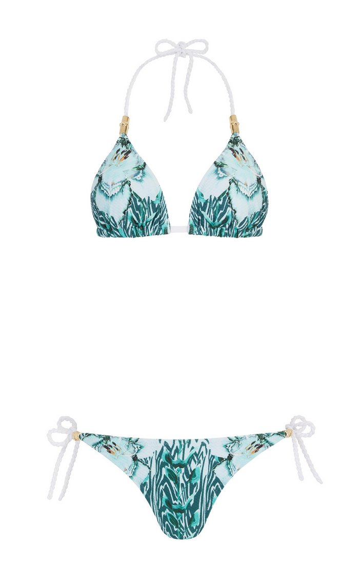 Liana Tie-Side Bikini Bottom - Blue Mix