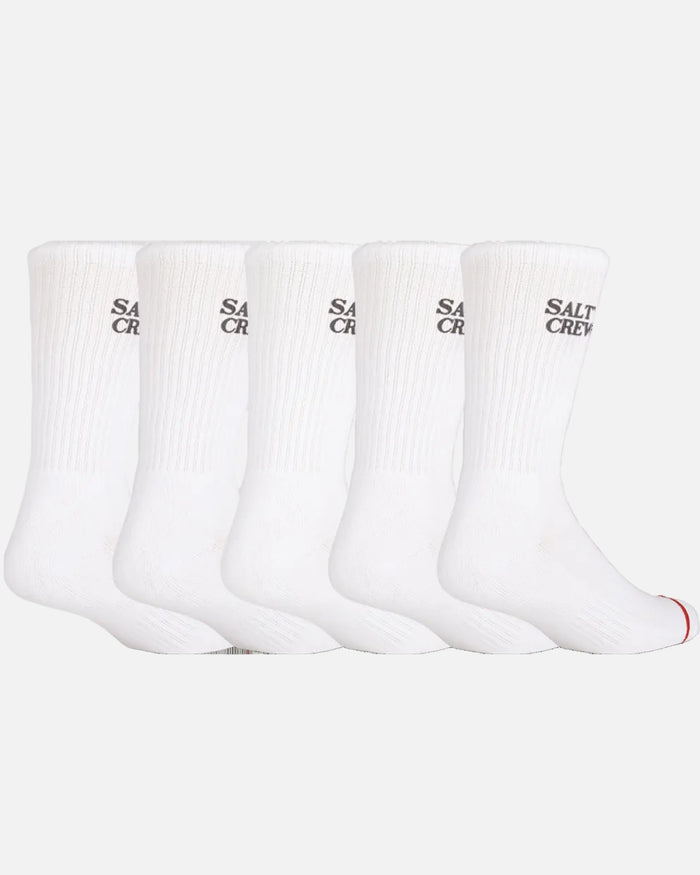 Lighthouse Sock 5 Pack - White