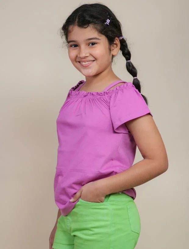 Denim Shorts Lime Green -Tweeny Mini
