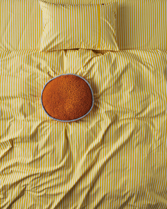 Limoncello Stripe Organic Cotton Fitted Sheet (US)